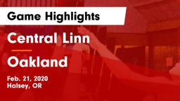 Central Linn  vs Oakland  Game Highlights - Feb. 21, 2020