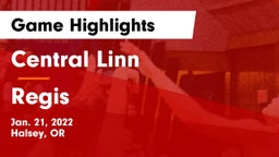 Central Linn  vs Regis Game Highlights - Jan. 21, 2022