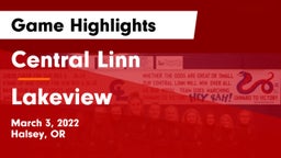 Central Linn  vs Lakeview Game Highlights - March 3, 2022