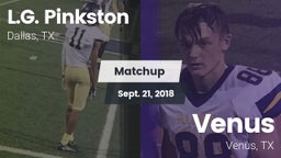 Matchup: Pinkston vs. Venus  2018