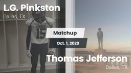 Matchup: Pinkston vs. Thomas Jefferson  2020