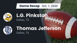 Recap: L.G. Pinkston  vs. Thomas Jefferson  2020