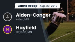 Recap: Alden-Conger  vs. Hayfield  2019