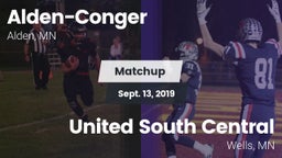 Matchup: Alden-Conger vs. United South Central  2019