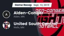 Recap: Alden-Conger  vs. United South Central  2019