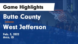 Butte County  vs West Jefferson  Game Highlights - Feb. 3, 2022