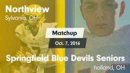 Matchup: Northview vs. Springfield Blue Devils Seniors  2016
