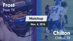 Matchup: Frost vs. Chilton  2016