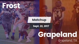 Matchup: Frost vs. Grapeland  2017