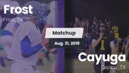 Matchup: Frost vs. Cayuga  2018