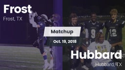 Matchup: Frost vs. Hubbard  2018