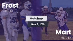 Matchup: Frost vs. Mart  2019