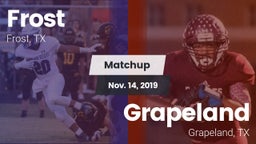Matchup: Frost vs. Grapeland  2019