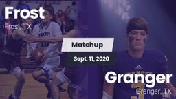 Matchup: Frost vs. Granger  2020