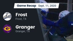 Recap: Frost  vs. Granger  2020