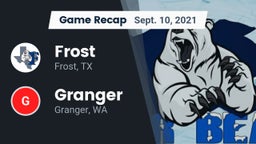 Recap: Frost  vs. Granger  2021