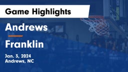 Andrews  vs Franklin  Game Highlights - Jan. 3, 2024