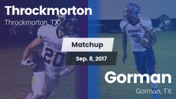 Matchup: Throckmorton vs. Gorman  2017