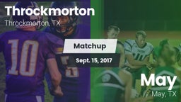 Matchup: Throckmorton vs. May  2017