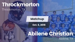 Matchup: Throckmorton vs. Abilene Christian  2018
