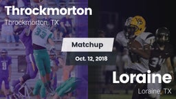 Matchup: Throckmorton vs. Loraine  2018