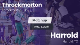 Matchup: Throckmorton vs. Harrold  2018