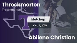 Matchup: Throckmorton vs. Abilene Christian 2019