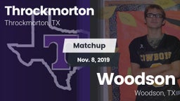Matchup: Throckmorton vs. Woodson  2019