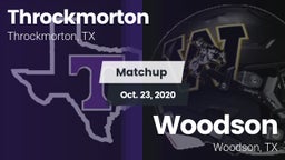 Matchup: Throckmorton vs. Woodson  2020