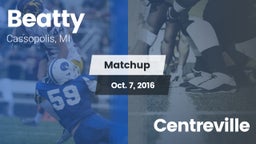 Matchup: Beatty vs. Centreville 2016