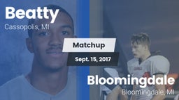 Matchup: Beatty vs. Bloomingdale  2017