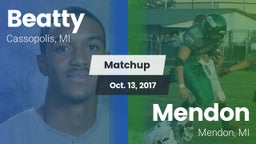Matchup: Beatty vs. Mendon  2017