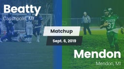 Matchup: Beatty vs. Mendon  2019