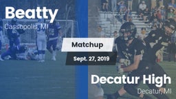 Matchup: Beatty vs. Decatur High  2019