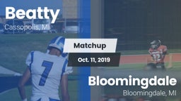 Matchup: Beatty vs. Bloomingdale  2019