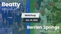 Matchup: Beatty vs. Berrien Springs  2020