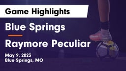 Blue Springs  vs Raymore Peculiar  Game Highlights - May 9, 2023