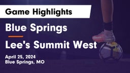 Blue Springs  vs Lee's Summit West  Game Highlights - April 25, 2024