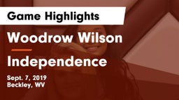 Woodrow Wilson  vs Independence  Game Highlights - Sept. 7, 2019