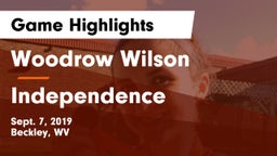 Woodrow Wilson  vs Independence  Game Highlights - Sept. 7, 2019