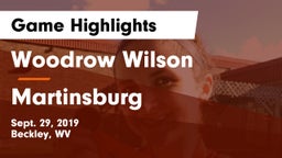 Woodrow Wilson  vs Martinsburg  Game Highlights - Sept. 29, 2019