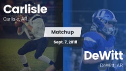 Matchup: Carlisle vs. DeWitt  2018