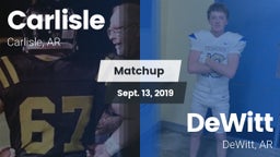 Matchup: Carlisle vs. DeWitt  2019
