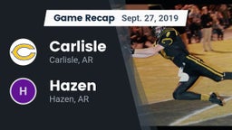 Recap: Carlisle  vs. Hazen  2019