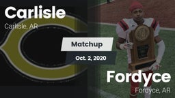 Matchup: Carlisle vs. Fordyce  2020