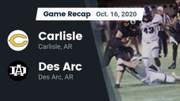 Recap: Carlisle  vs. Des Arc  2020