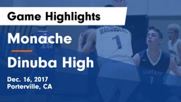 Monache  vs Dinuba High  Game Highlights - Dec. 16, 2017
