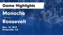 Monache  vs Roosevelt  Game Highlights - Nov. 15, 2019