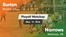 Matchup: Burton vs. Narrows  2016