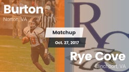 Matchup: Burton vs. Rye Cove  2017